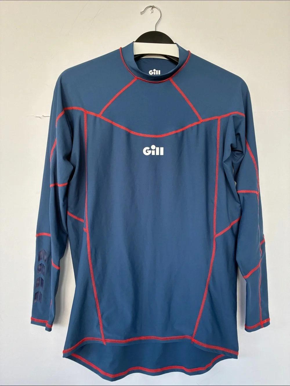 Gill Men’s Pro Rash Vest Shirt Navy Long-Sleeve Rash Guard UV 50+ Large